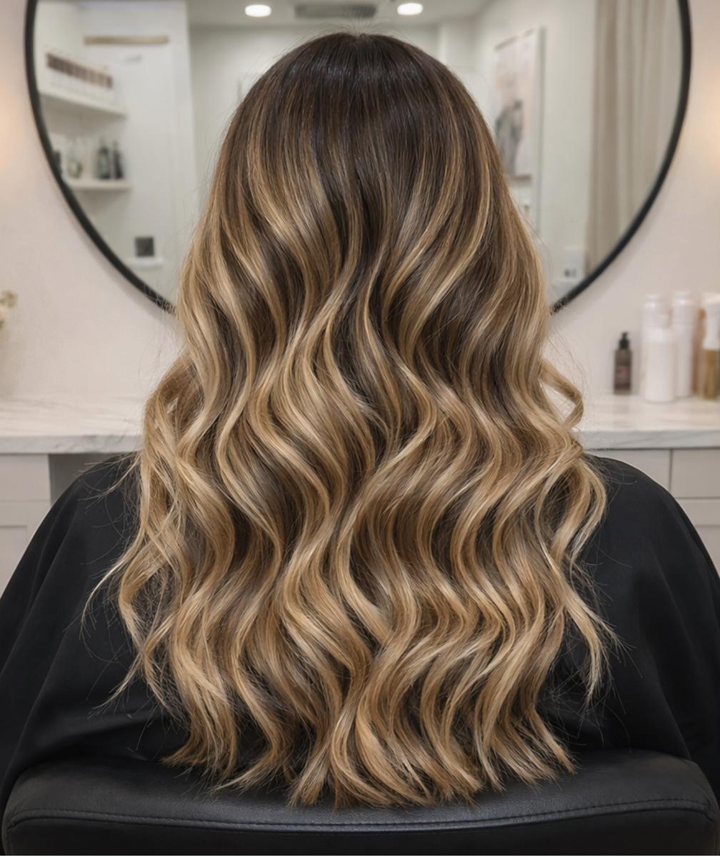 Long curls with shape and movement, styled at Curly Hair Concierge